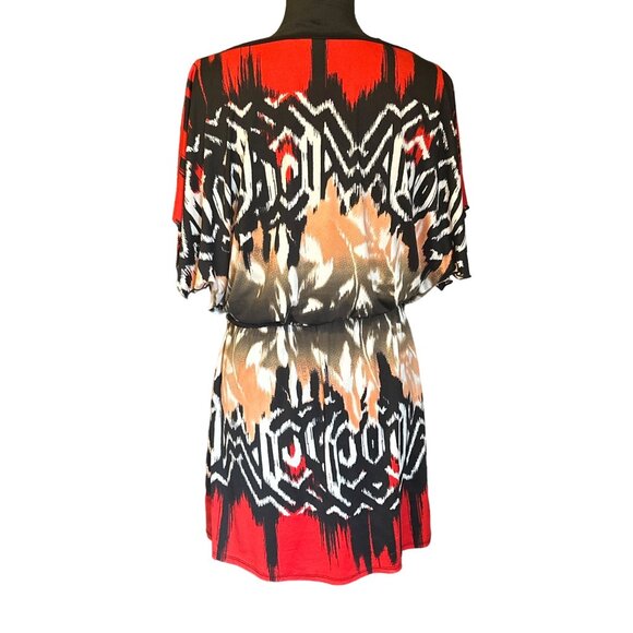 💖J.F.W Women's Aztec Print Dress Size L - Picture 3 of 7